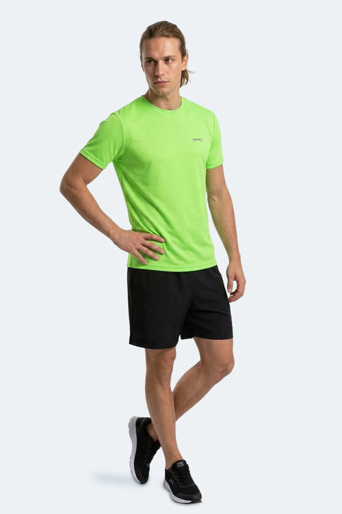 Slazenger HAUNTED I Erkek Neon Yeşil Tişört