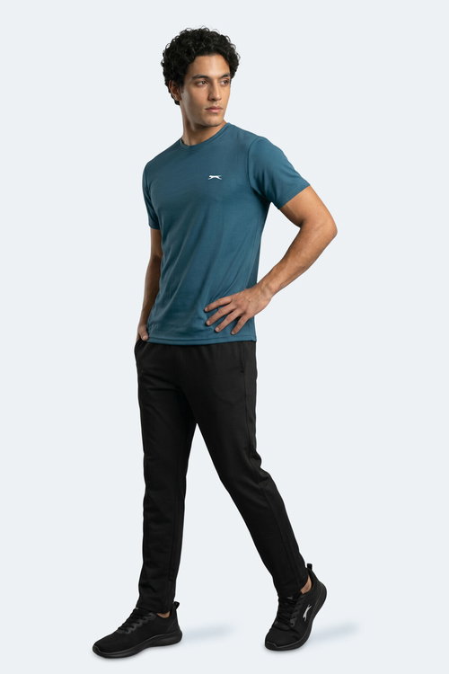 Slazenger HAUNTED I Erkek Petrol Tişört