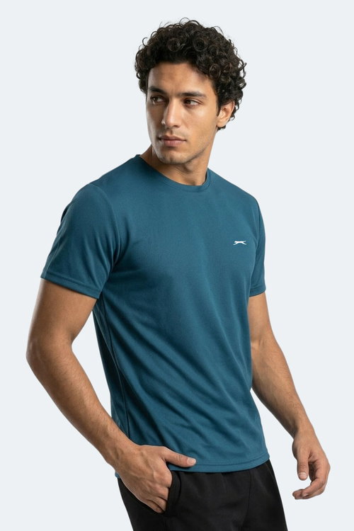 Slazenger HAUNTED I Erkek Petrol Tişört
