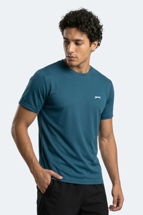 Slazenger HAUNTED I Erkek Petrol Tişört