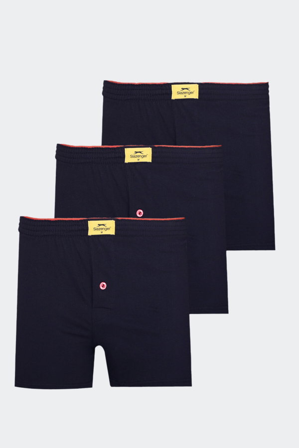 Slazenger HE 3 lü Set Erkek Lacivert Boxer