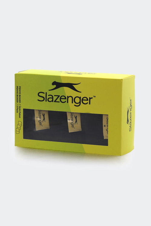 Slazenger HE 3 lü Set Erkek Siyah Boxer