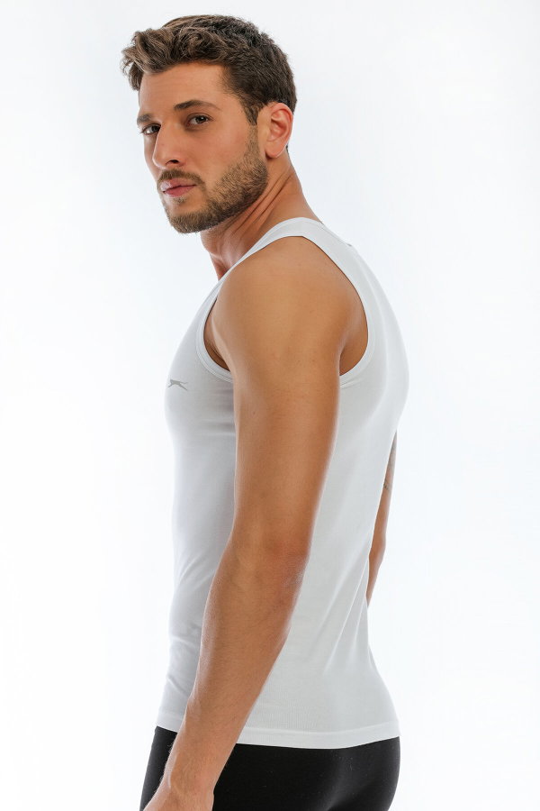 Slazenger HEALTH Erkek Beyaz Atlet