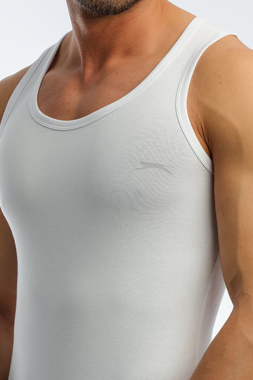 Slazenger HEALTH Erkek Beyaz Atlet