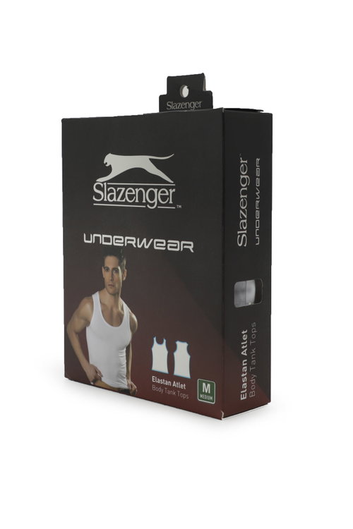Slazenger HEALTH Erkek Beyaz Atlet