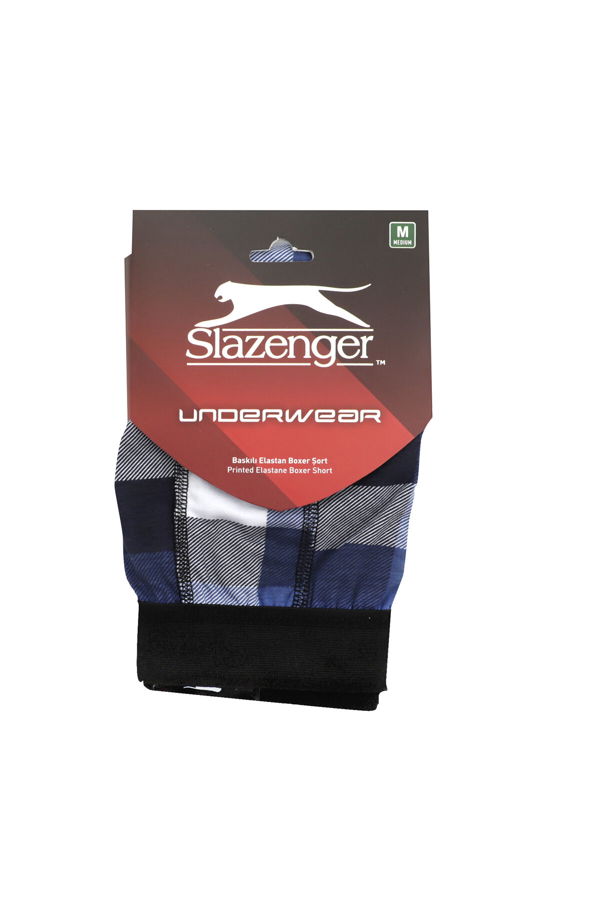 Slazenger HEEL Erkek Boxer İç Giyim Lacivert / Mavi