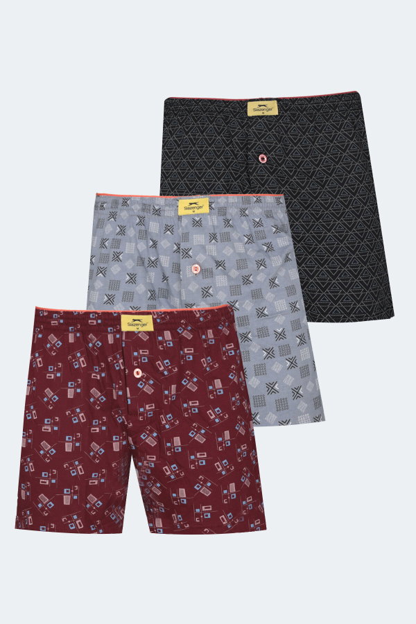 Slazenger HEGEL 3 lü Set Erkek Karışık Boxer