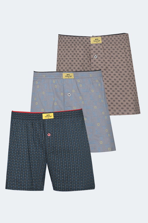 Slazenger HEGEL 3 lü Set Erkek Karışk Boxer
