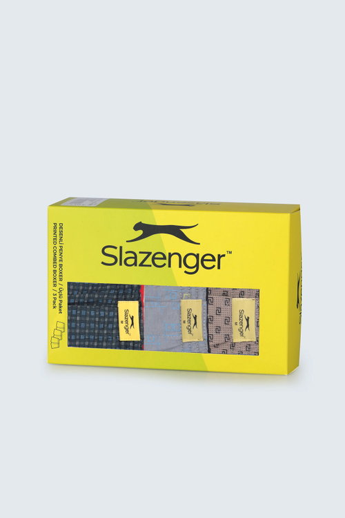 Slazenger HEGEL 3 lü Set Erkek Karışk Boxer