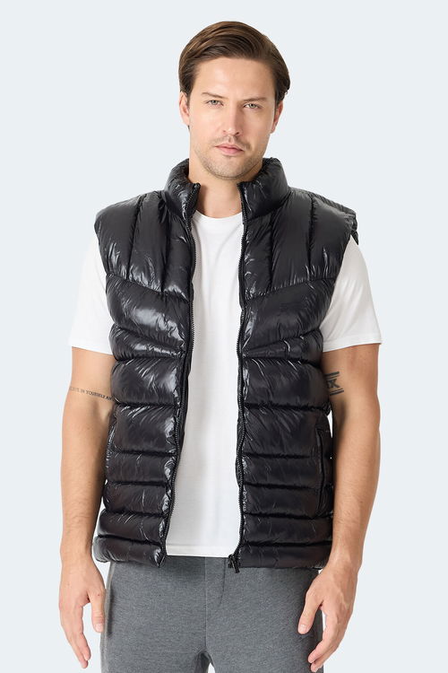 Slazenger HELIORA Erkek Şişme Siyah Yelek