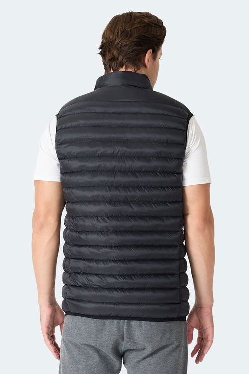 Slazenger HELIX Erkek Fermuar Cepli Siyah Mont & Kaban