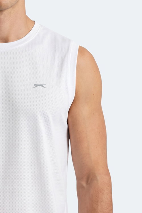 Slazenger HEROFIT IN Erkek Kolsuz Beyaz Atlet