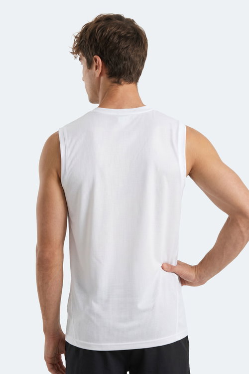 Slazenger HEROFIT IN Erkek Kolsuz Beyaz Atlet