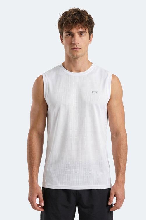 Slazenger HEROFIT IN Erkek Kolsuz Beyaz Atlet