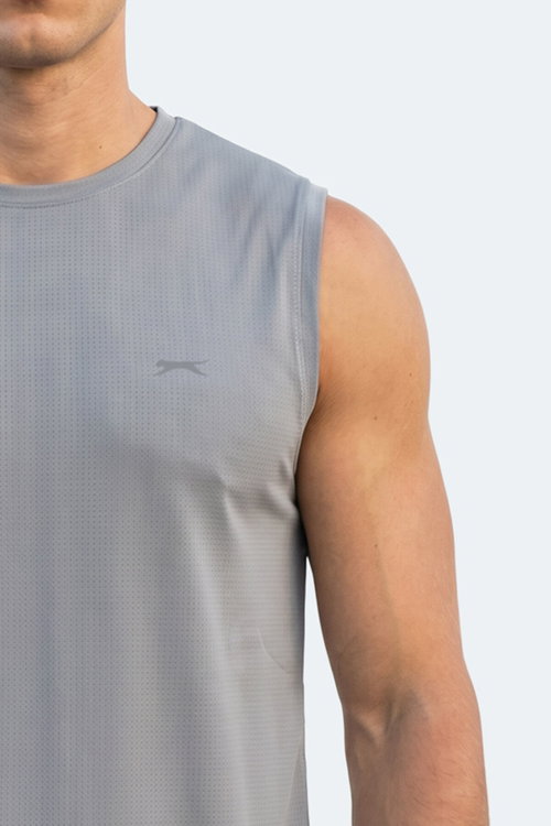 Slazenger HEROFIT IN Erkek Kolsuz Gri Atlet