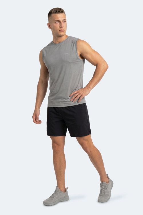 Slazenger HEROFIT IN Erkek Kolsuz Gri Atlet