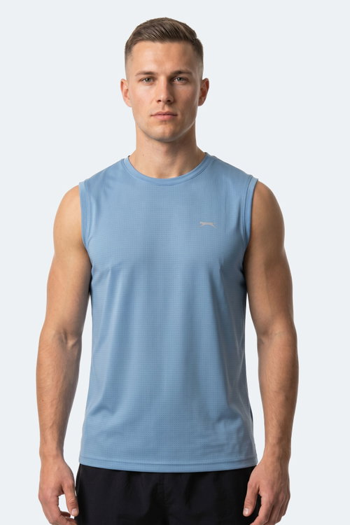Slazenger HEROFIT IN Erkek Kolsuz Mavi Atlet