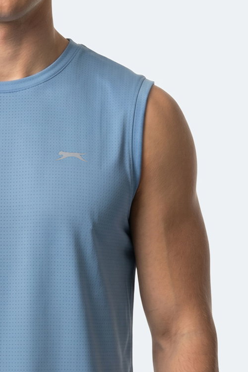 Slazenger HEROFIT IN Erkek Kolsuz Mavi Atlet