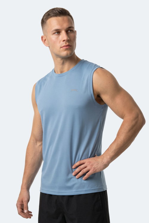 Slazenger HEROFIT IN Erkek Kolsuz Mavi Atlet