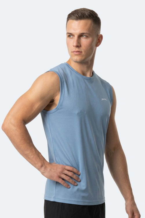 Slazenger HEROFIT IN Erkek Kolsuz Mavi Atlet