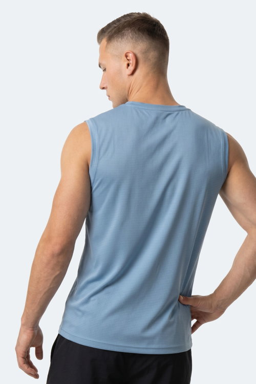 Slazenger HEROFIT IN Erkek Kolsuz Mavi Atlet