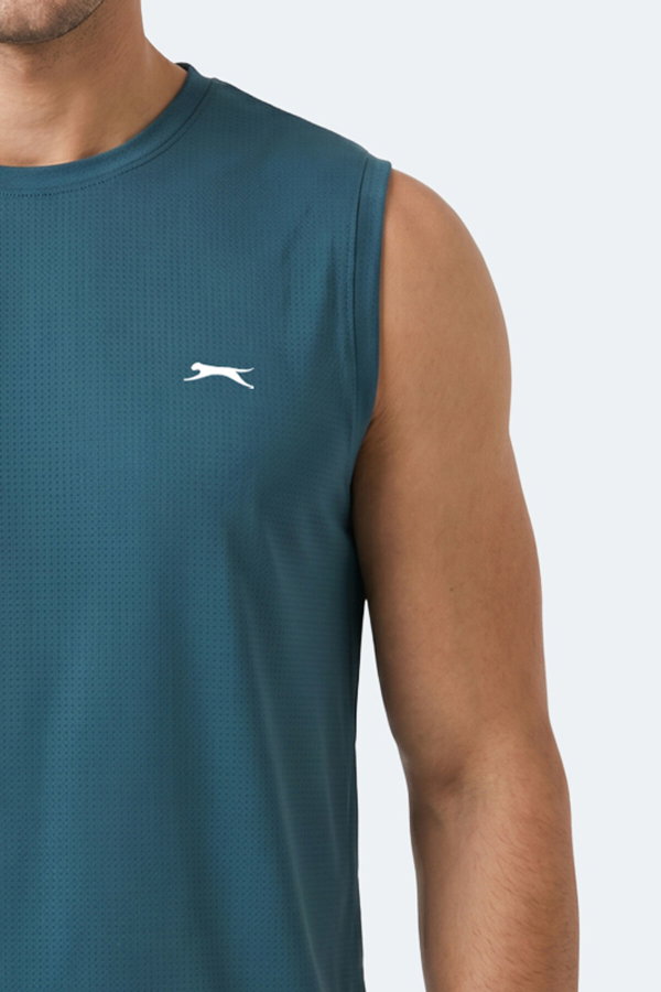 Slazenger HEROFIT Erkek Kolsuz Petrol Atlet
