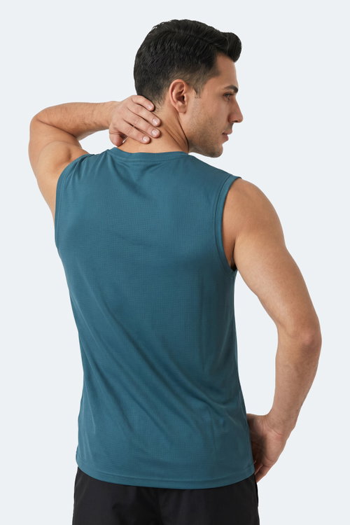 Slazenger HEROFIT IN Erkek Kolsuz Petrol Atlet