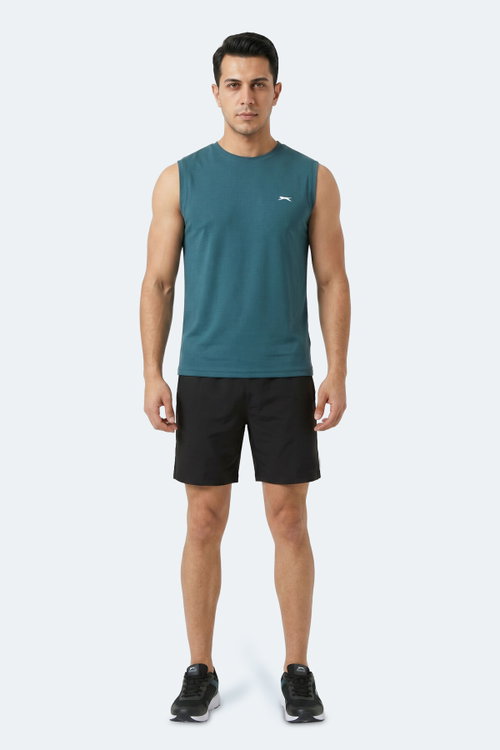 Slazenger HEROFIT IN Erkek Kolsuz Petrol Atlet