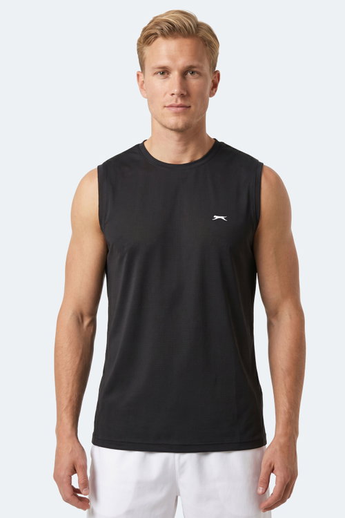 Slazenger HEROFIT IN Erkek Kolsuz Siyah Atlet
