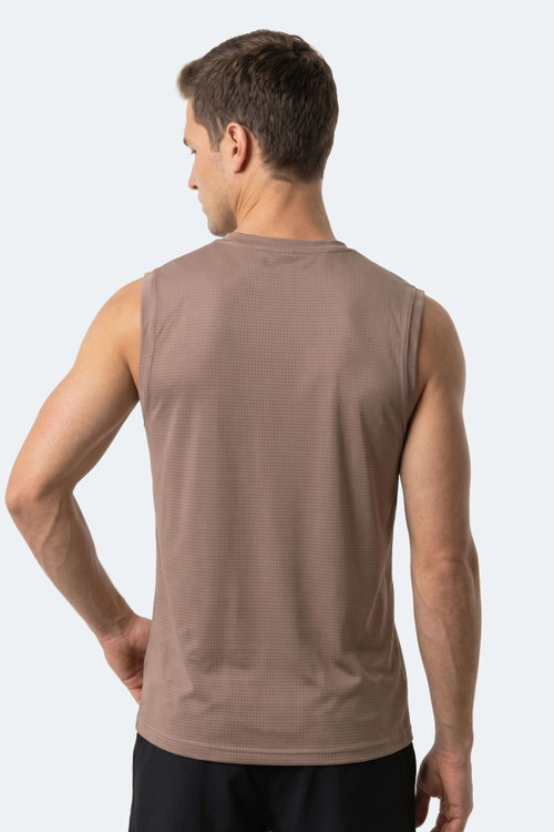 Slazenger HEROFIT IN Erkek Kolsuz Vizon Atlet
