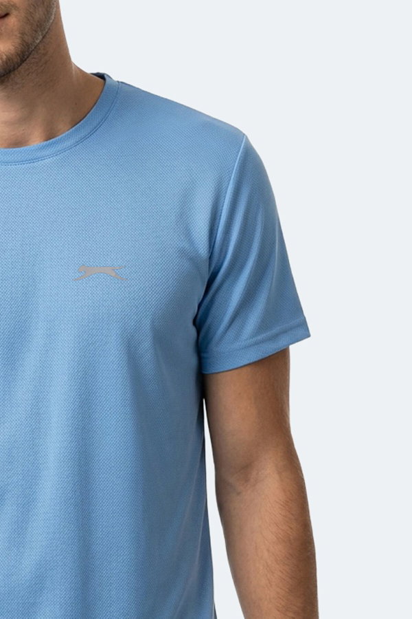 Slazenger HERRERA Erkek Saks Mavi Tişört