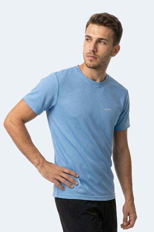 Slazenger HERRERA Erkek Saks Mavi Tişört