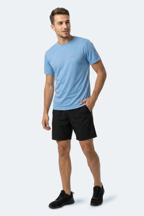 Slazenger HERRERA Erkek Saks Mavi Tişört