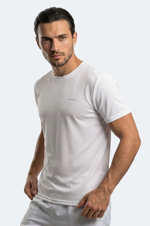 Slazenger HIJACK I Erkek Beyaz Tişört