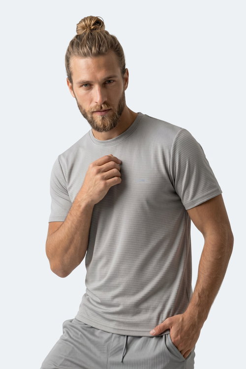 Slazenger HIJACK I Erkek Gri Tişört