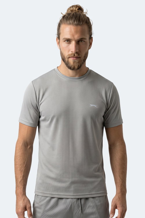 Slazenger HIJACK I Erkek Gri Tişört