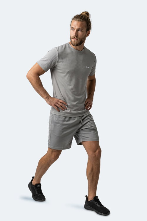 Slazenger HIJACK I Erkek Gri Tişört