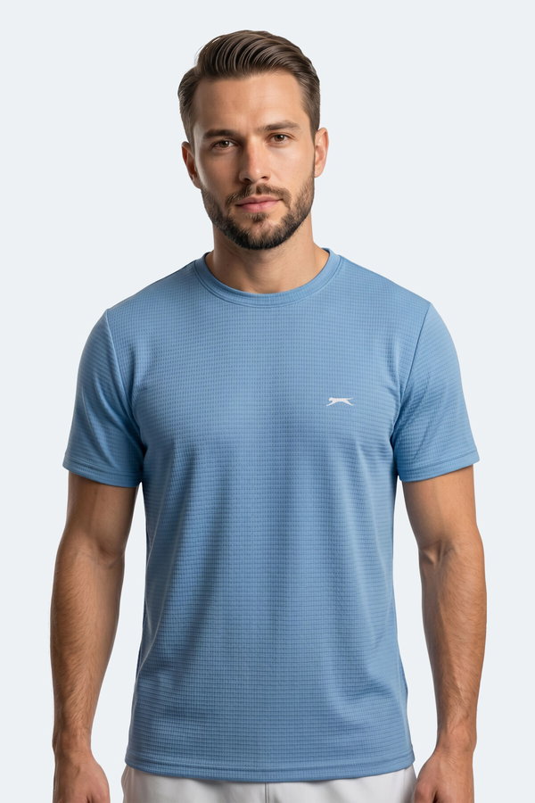 Slazenger HIJACK I Erkek Mavi Tişört