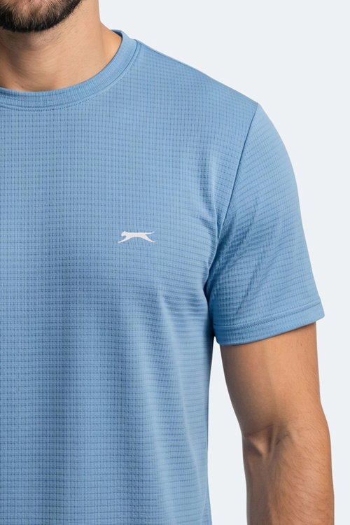 Slazenger HIJACK I Erkek Mavi Tişört
