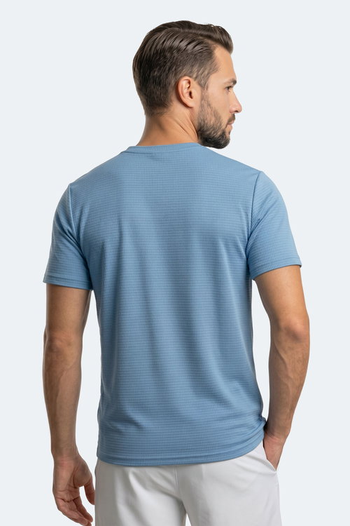 Slazenger HIJACK I Erkek Mavi Tişört