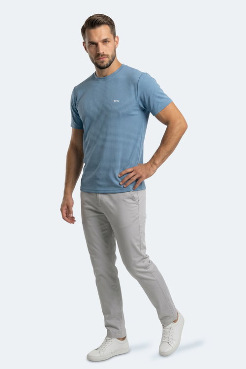 Slazenger HIJACK I Erkek Mavi Tişört