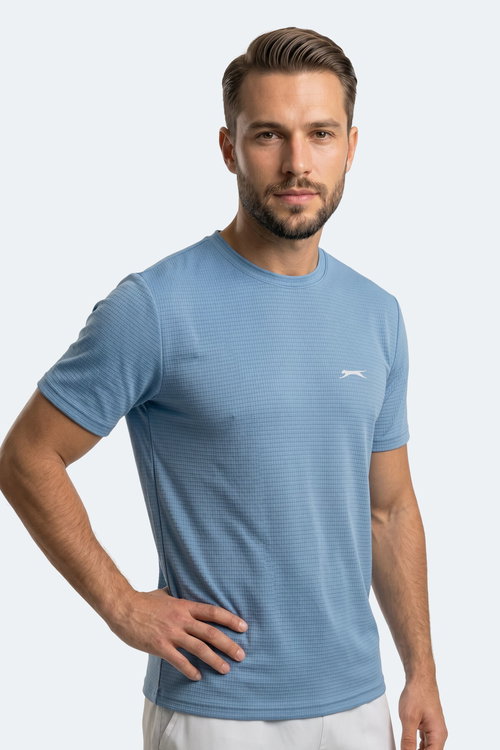 Slazenger HIJACK I Erkek Mavi Tişört