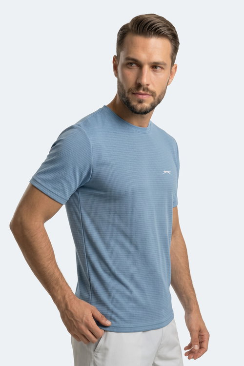 Slazenger HIJACK I Erkek Mavi Tişört