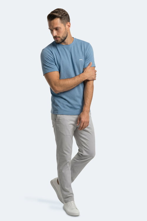 Slazenger HIJACK I Erkek Mavi Tişört