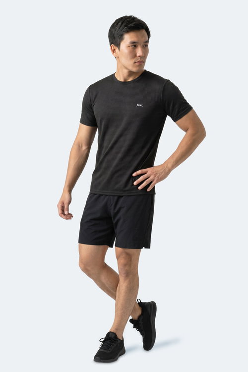 Slazenger HIJACK I Erkek Siyah Tişört