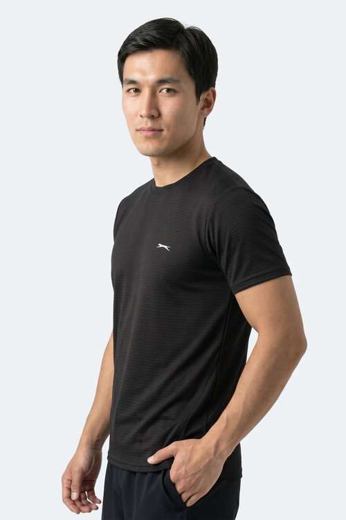 Slazenger HIJACK I Erkek Siyah Tişört