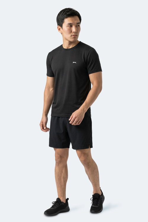Slazenger HIJACK I Erkek Siyah Tişört