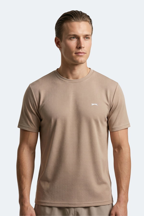 Slazenger HIJACK I Erkek Vizon Tişört