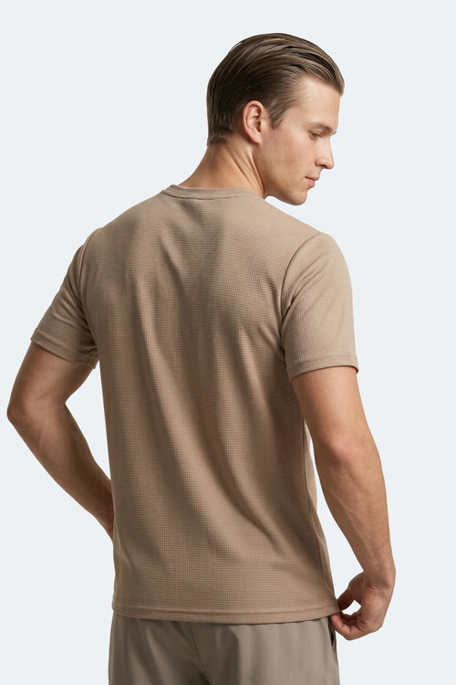 Slazenger HIJACK I Erkek Vizon Tişört