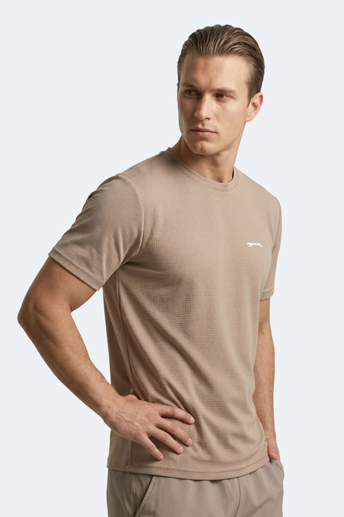 Slazenger HIJACK I Erkek Vizon Tişört